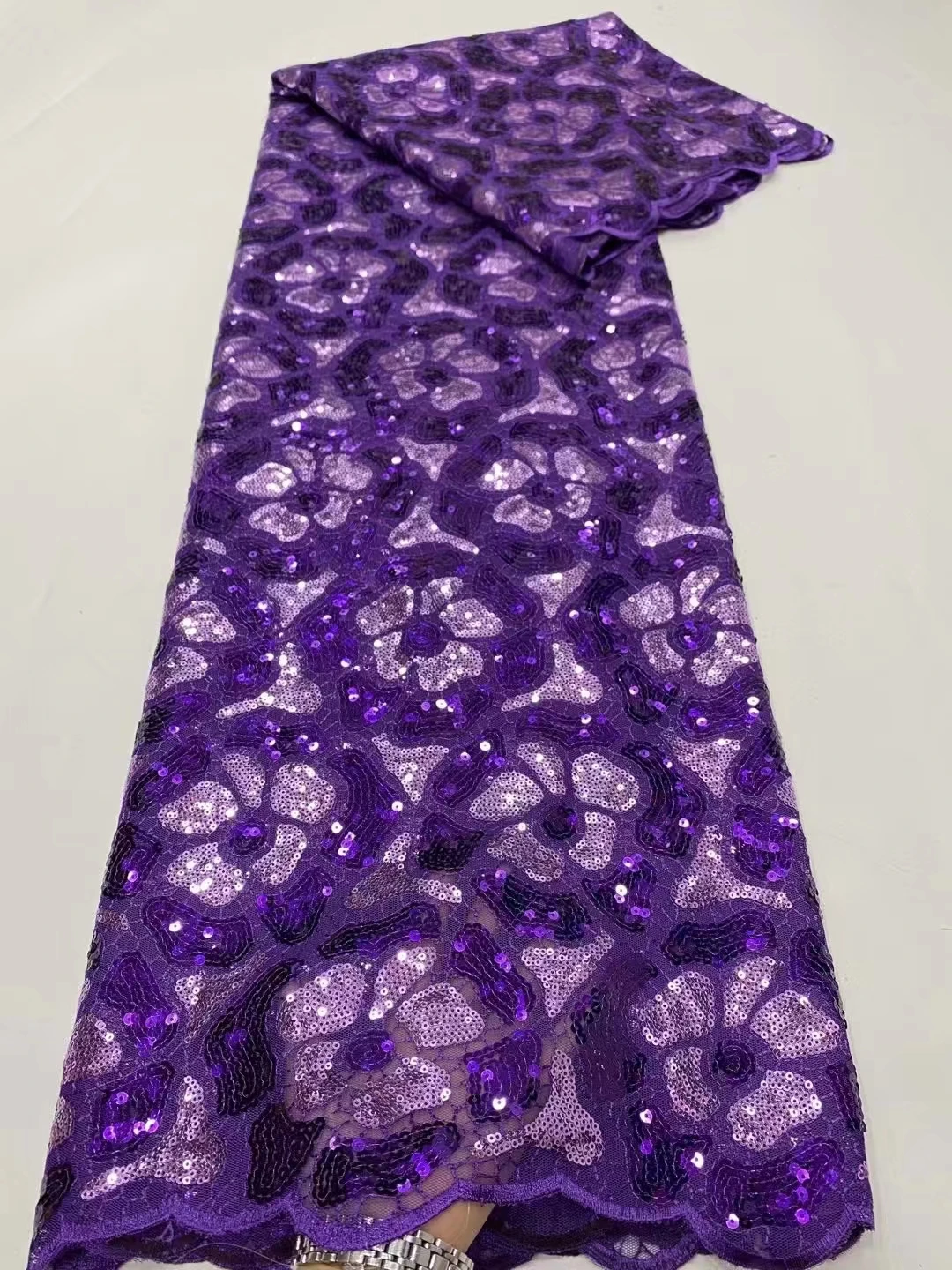 NDPN111 белый + синий вышитый французский тюль кружева с блестками красивые цветы