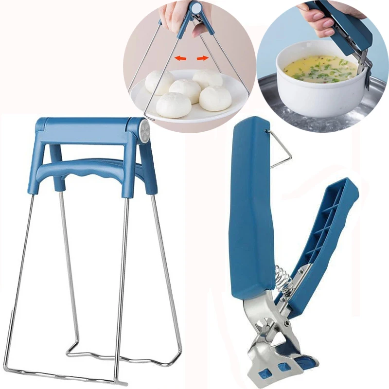 

High Temperature Resistant Non-slip Crockery Clamp Stainless Steel Anti Scalding Clip Bowl Clamp Bowl Remover Kitchen Gadgets