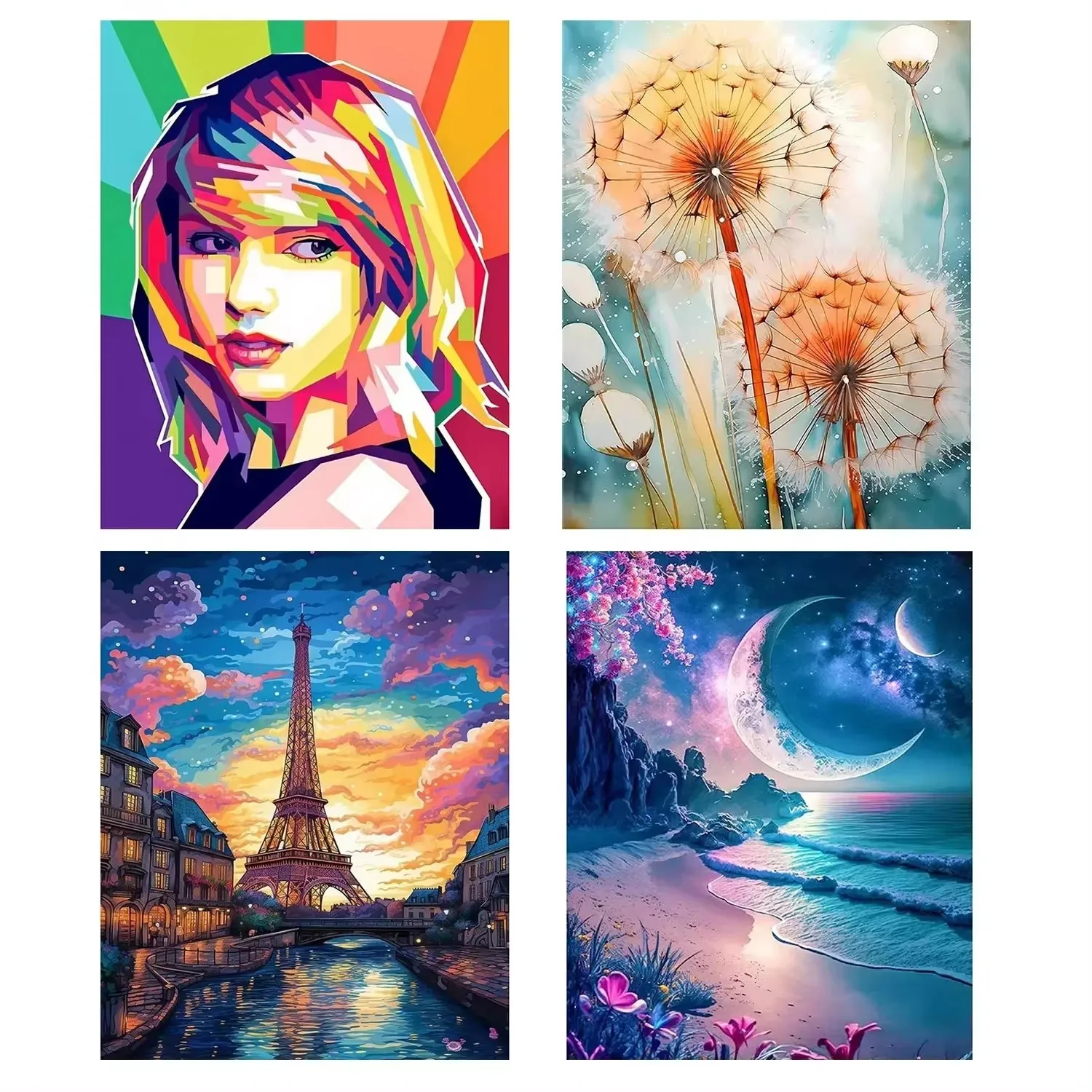 1 шт. набор красок по номерам для взрослых начинающих на холсте наборы рисования