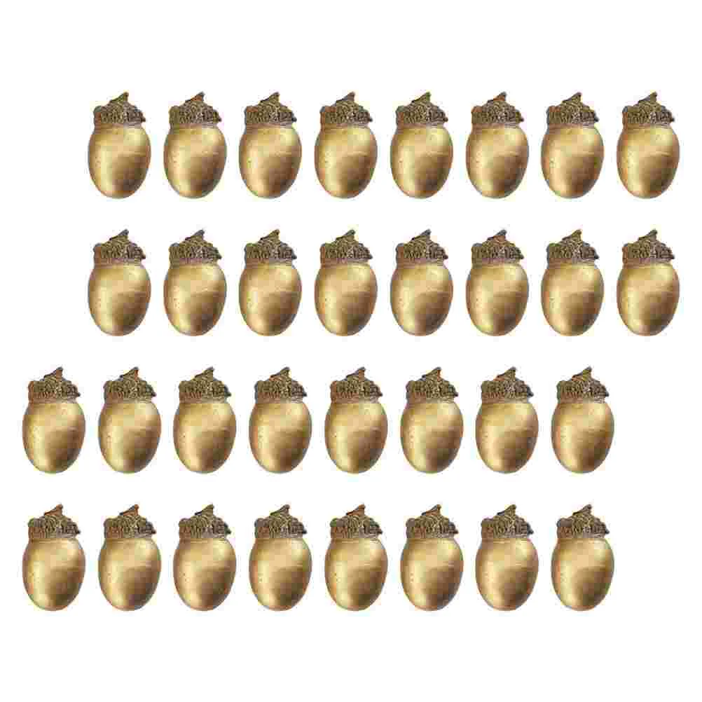 25 шт. золотые желуди имитация каштанов декор для рождественской вечеринки