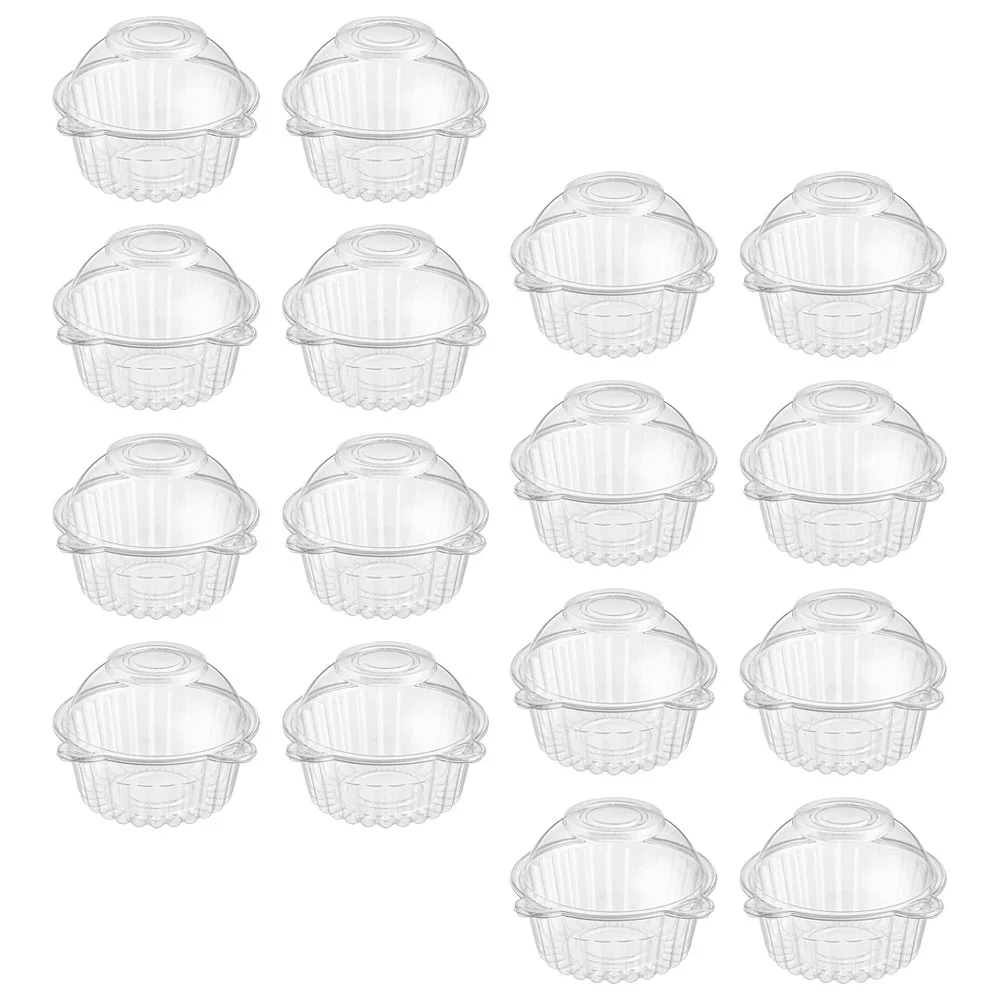 

50pcs Boxes Kraft Macaron Box Mooncake Containers Transparent Gift Boxes Clear Cake Carrier Transparent Cupcake Box