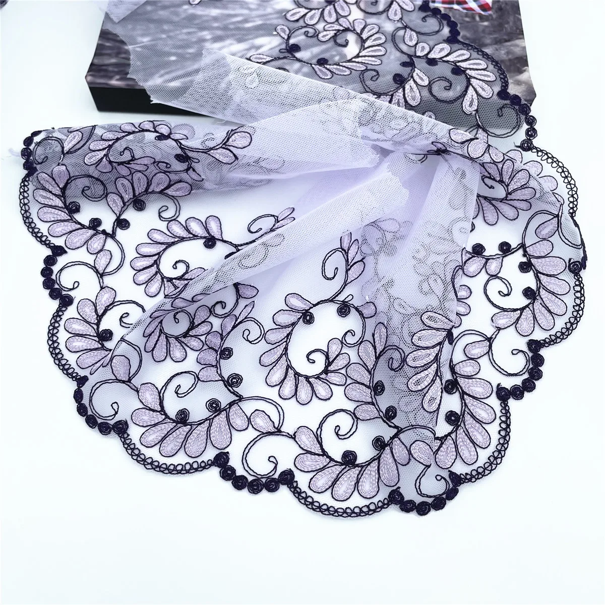 

3 Ярд/партия, ширина 7, 1/4 дюйма (18,50 см), сиреневый светильник-голубой цвет, без эластичной строчки, шитье, Рукоделие, сделай сам, одежда, ткань, ...