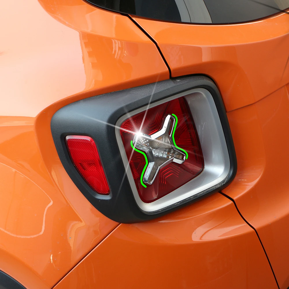 

2 шт./комплект, декоративные накладки на заднюю фару Jeep Renegade 2014 - 2019