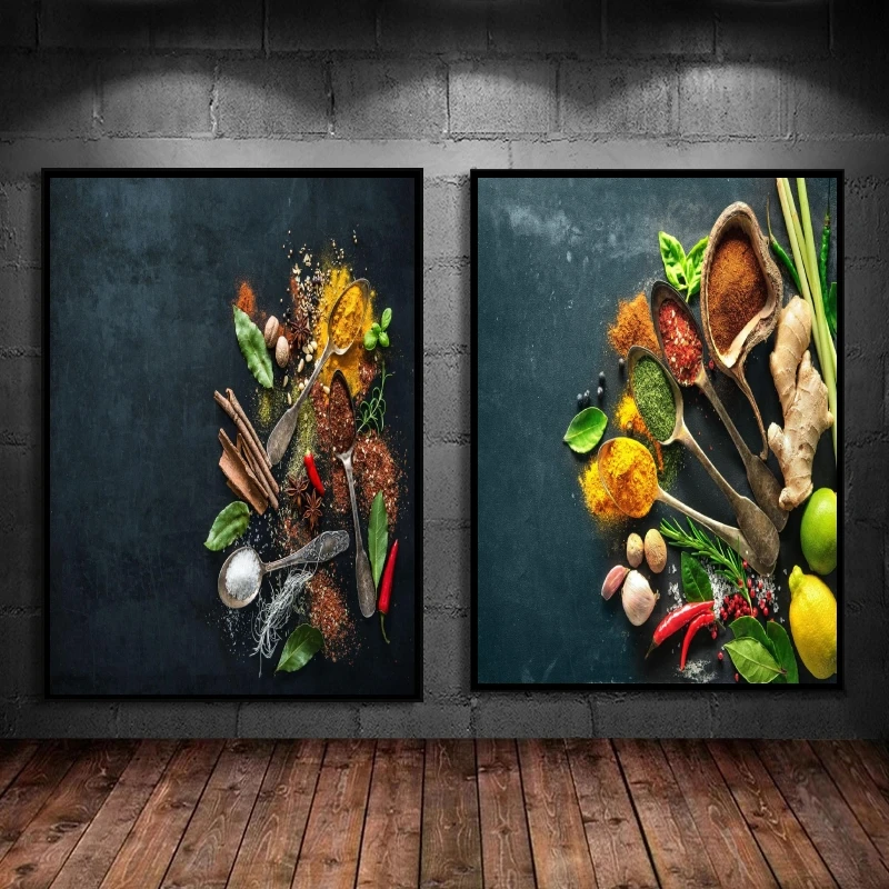 

Canvas Posters Herbs and Spices HD Print Art Prints Modern Home Birthday Gifts Modular Painting Decoration Paintings