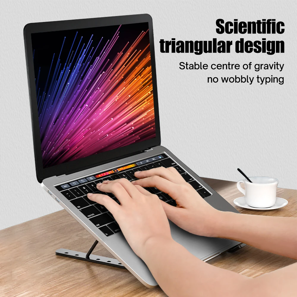 Подставка для ноутбука Складная с охлаждающим вентилятором переносной радиатор