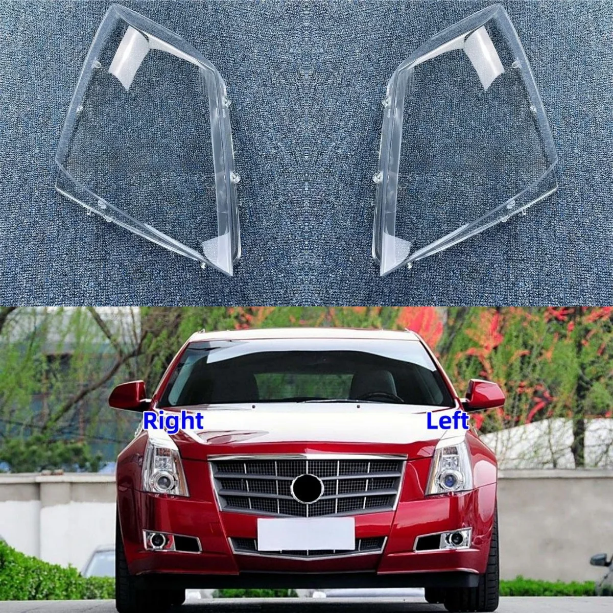 

Для Cadillac CTS CTS-V COUPE 2008 2009 2010 2011 2012 2013 2014 2015 автомобильный аксессуар прозрачный материал ПК стеклянный корпус фары