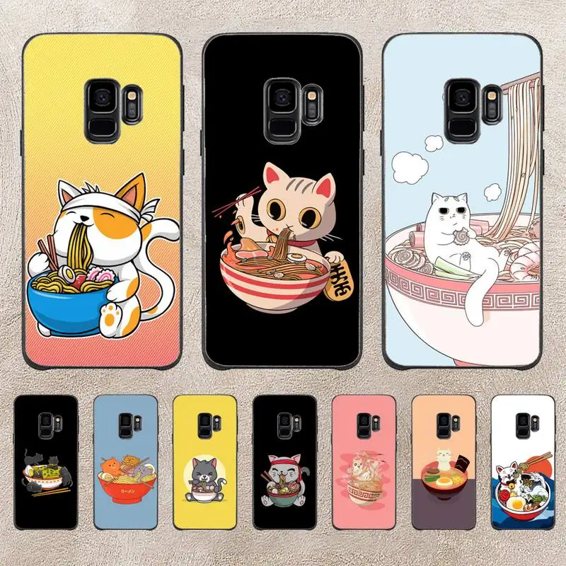 

Neko Ramen Japan Cat Phone Case For Samsung Galaxy Plus S9 S20Plus S20ULTRA S10lite S225G S10 Note20ultra Case