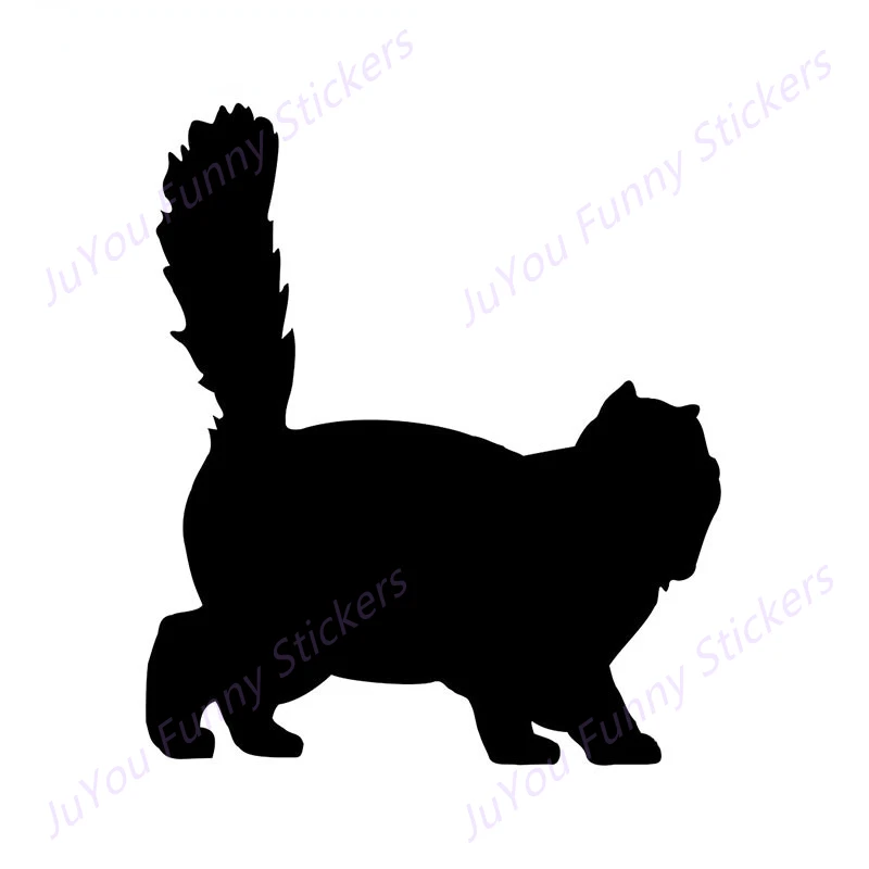 

JuYou Funny Stickers Exterior Accessories Persian Cat Silhouette Car Sticker Die Cut Vinyl Simple Decal Car Original Graphics