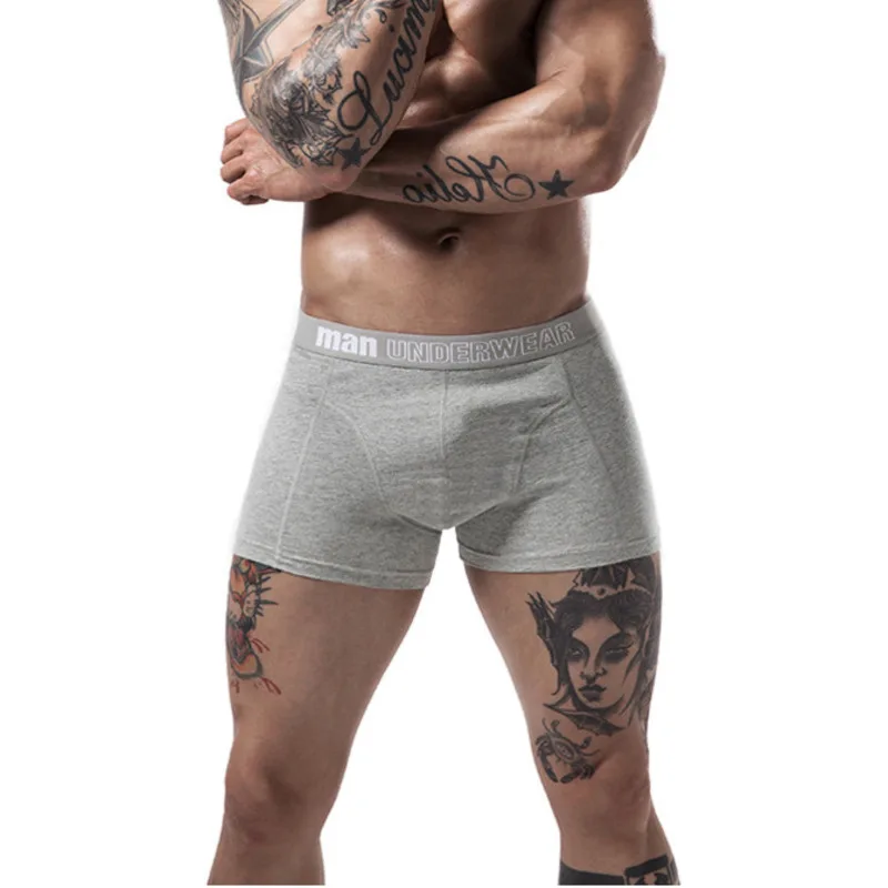 6pcs/lot Men's Boxershort 100% Cotton Male Panties Brand Breathable Solid Soft Shorts Boxer Pure Underpants Male Vetement Homme