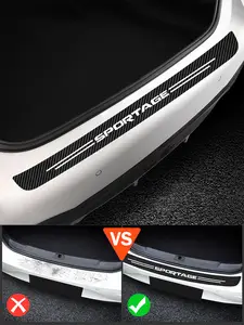 Heck kofferraum hintere Stoßstange Schutz Aufkleber für Peugeot 508 Auto  Kofferraum Kohle faser Schutz Aufkleber Auto Dekoration Zubehör - AliExpress