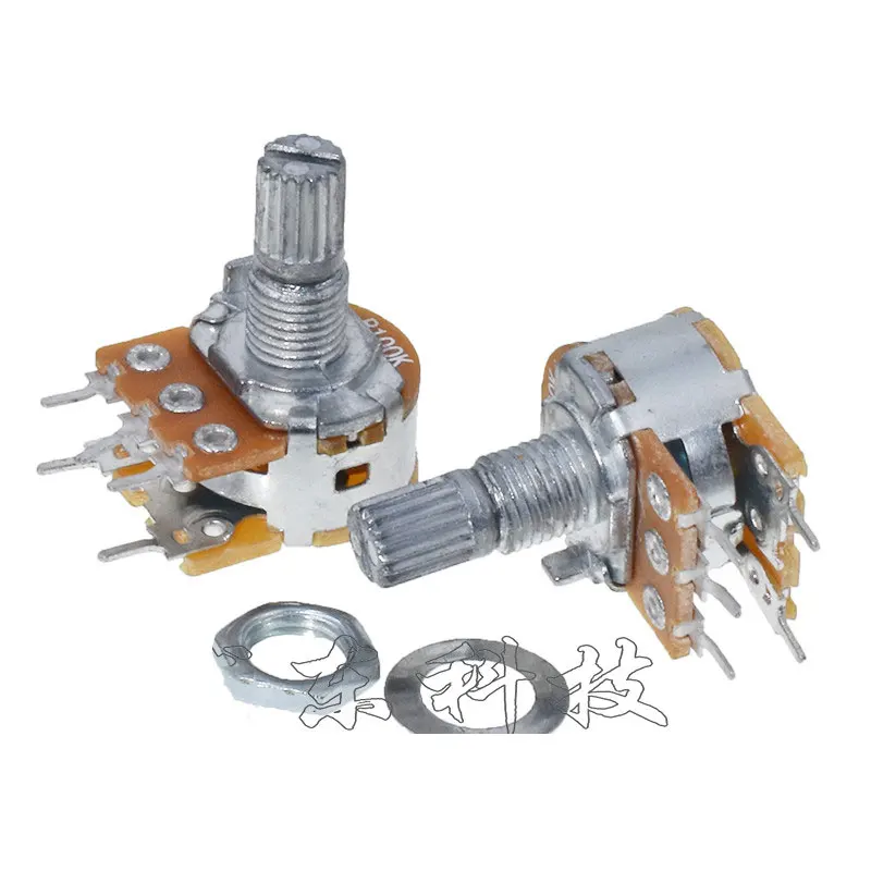 5PCS single band switch WH148 5PIN B10K B50K B100K B500K adjustable resistance carbon film potentiometer |