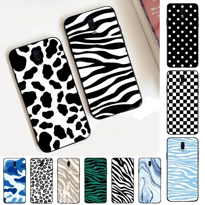 

Cow Zebra Pattern Phone Case for Vivo Y91C Y11 17 19 17 67 81 Oppo A9 2020 Realme c3