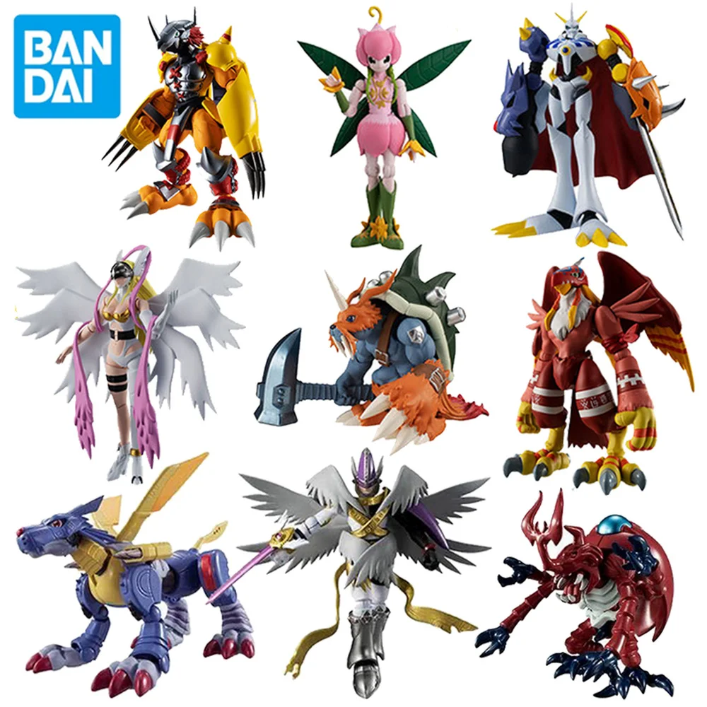 

Original Bandai Digimon Adventure Lilimon Omegamon Holy Angemon Angewomon War Greymon Metal Garurumon Zudomon Box Eggs SHODO Toy