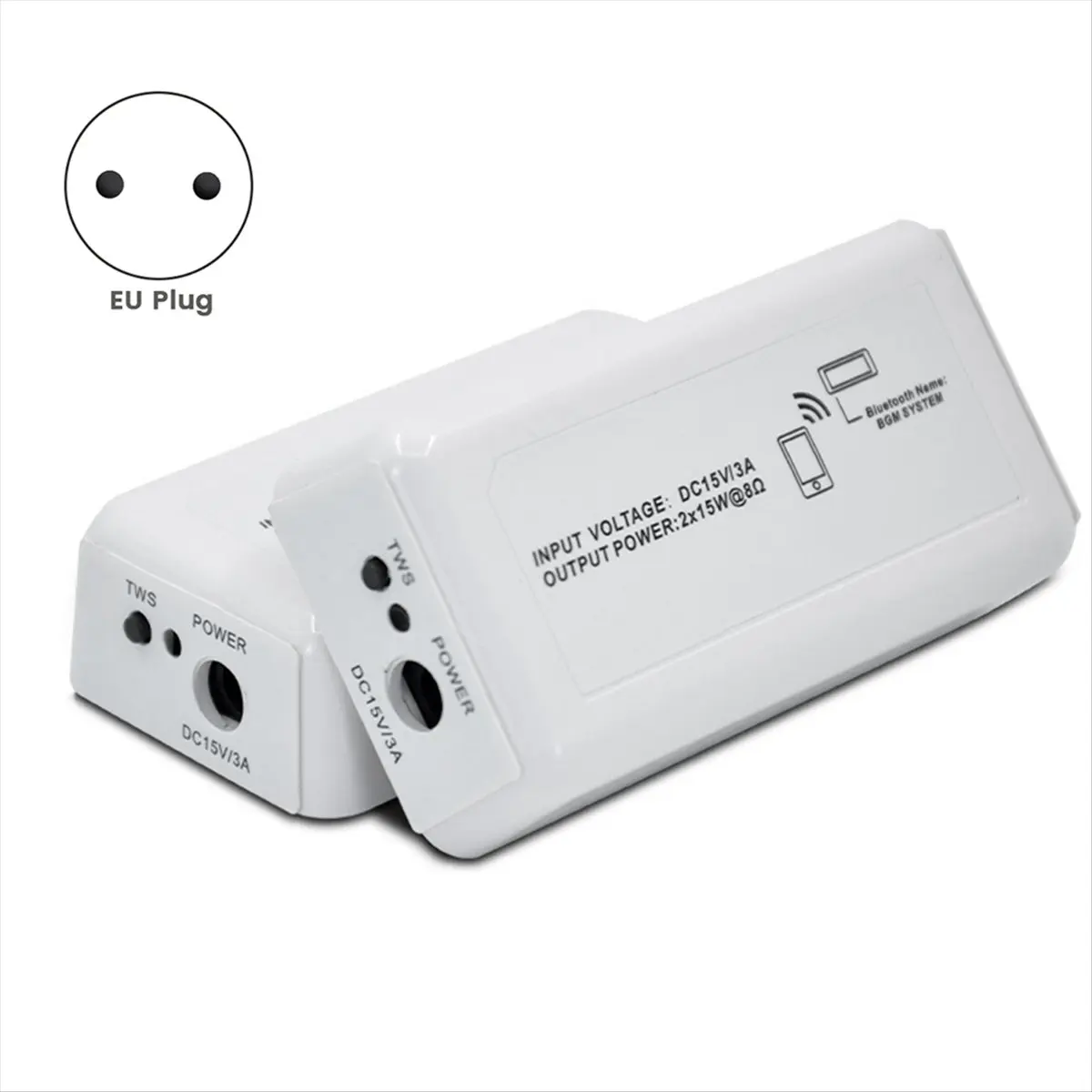 Фото (DT93) Bluetooth-усилитель звука для дома, мощность 15 Вт x 2, мини-усилитель для звуковой системы в ванной, музыкальные колонки для стен и потолка, вилка стандарта ЕС №4