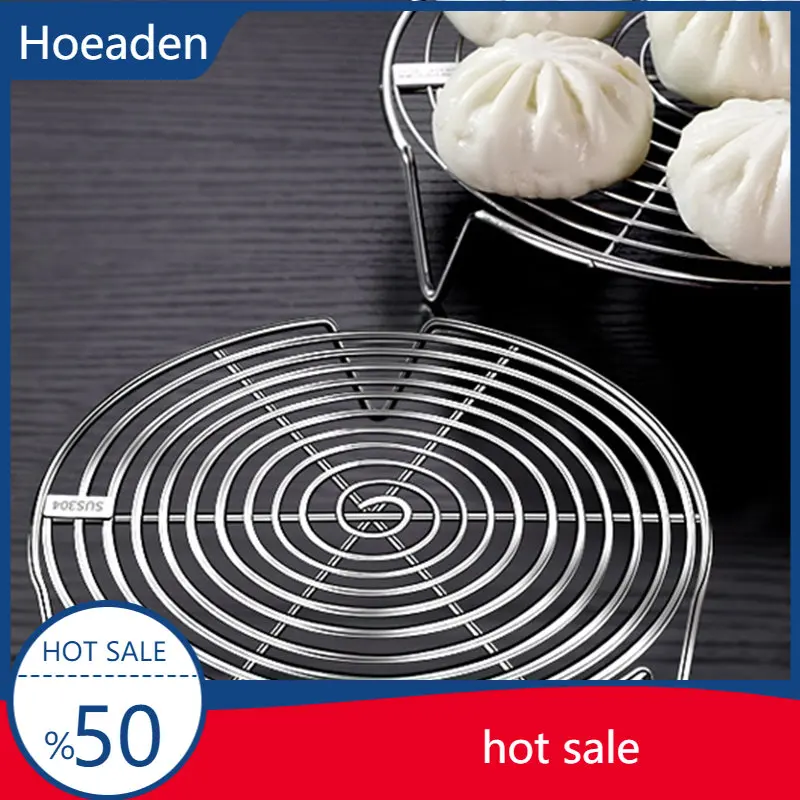 

1Pc Stainless Steel Steamer Rack Multifunction Pot Steaming Tray Dumplings Eggs Grill Stand Kitchen Tableware Cooking Stand