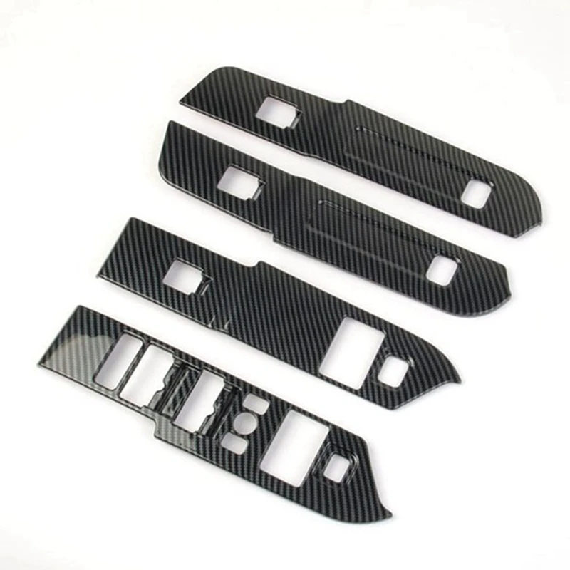

Car Door Window Glass Lift Frame Panel Decorative Frame Window Button Decorative Frame For Land Rover Defender 110 20-22 LHD