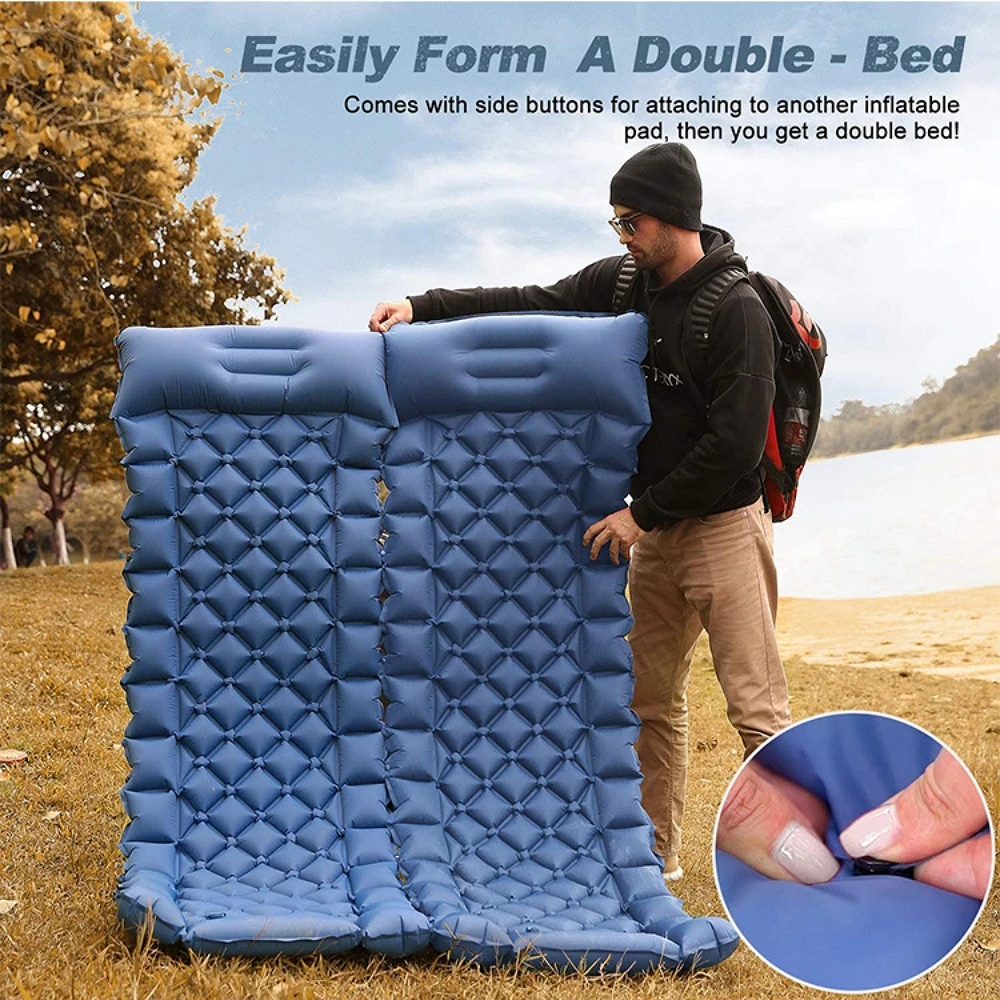 Купи Outdoor TPU Camp Mat Spliceable Hiking Cushion Camping Mattress Ultralight Tourist Mat INFLAT CAMP MATTRESS Folding Sleeping Bed за 2,057 рублей в магазине AliExpress