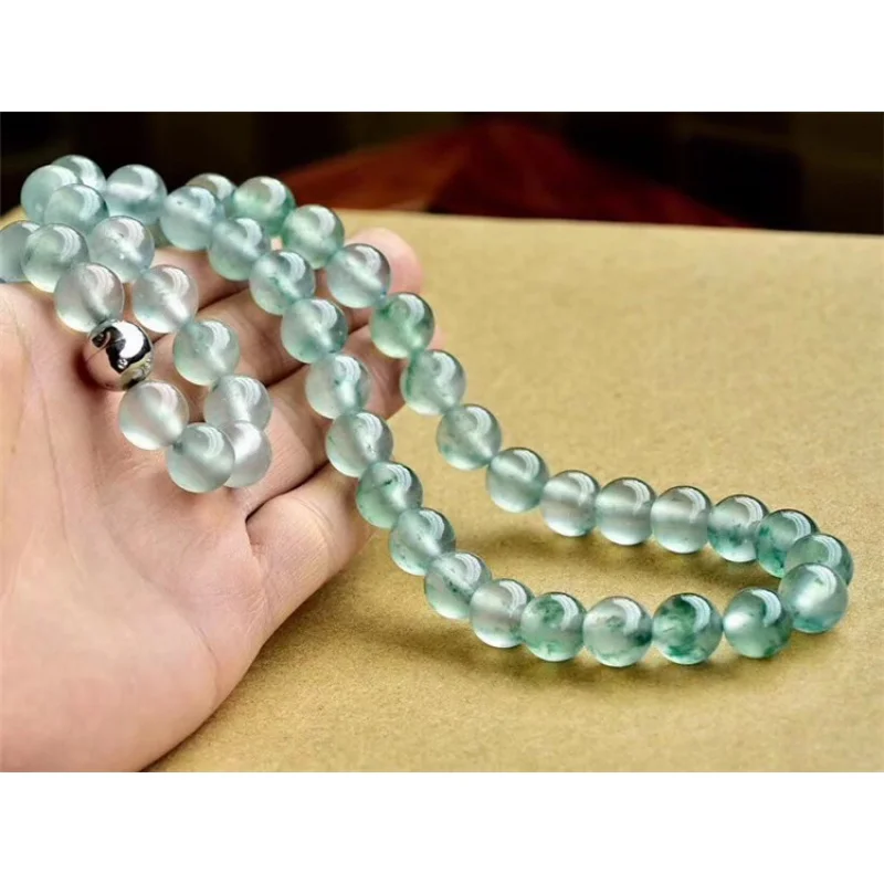 Нефритовый Браслет солнце зеленый лед натуральный с сертификатом