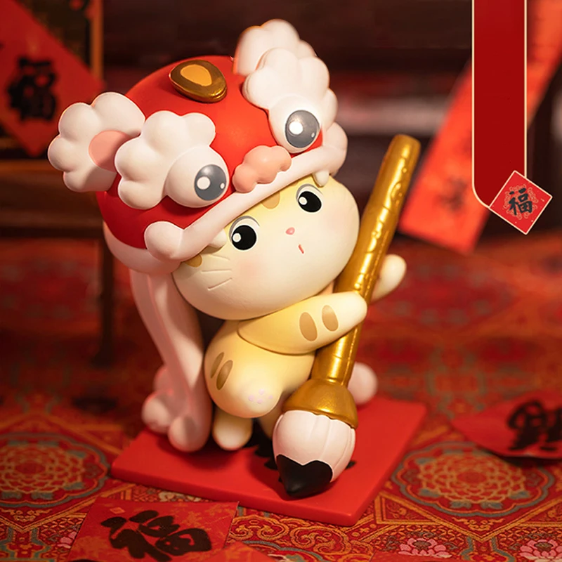 Toys Cute Cat Lucky Blind Boxes Figure Model Office Ornaments Childrenal Birthday Gift Toys