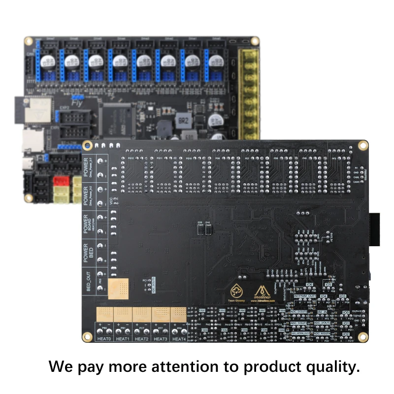 Меллоу супер♾️ Плата V1.2 3 hv Reprap 32Bit Wifi 2oz Pcb для материнской платы TMC2225 TMC2209