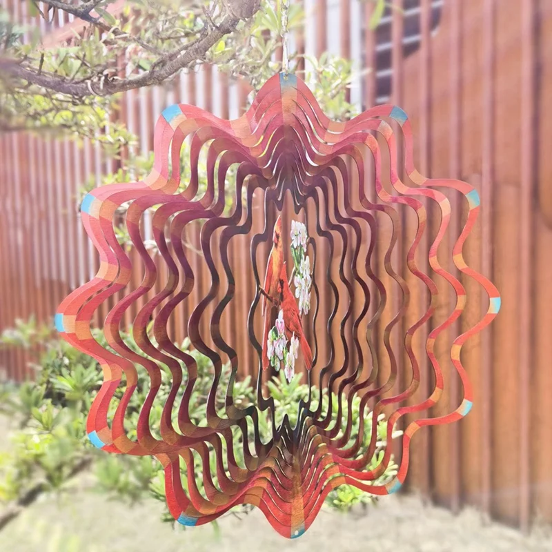 Уличный ветровой спиннер для сада кардинал подарки женщин/мужчин подвесные