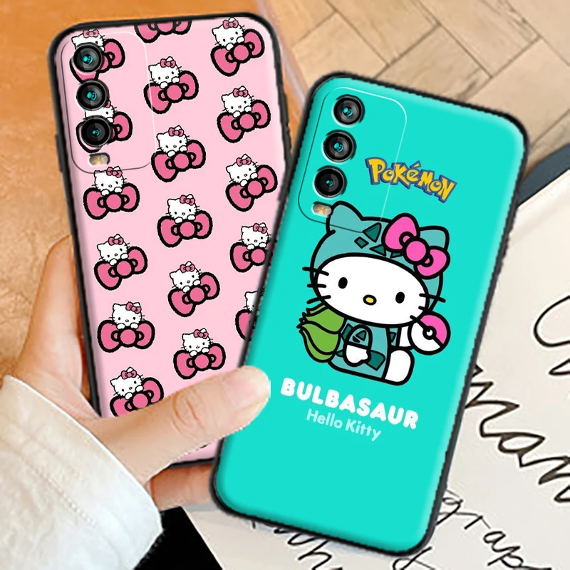 

Hello Kitty Pokémon Phone Cases For Xiaomi Redmi 9AT 9 9T 9A 9C Redmi Note 9 9 Pro 9S 9 Pro 5G Carcasa Funda