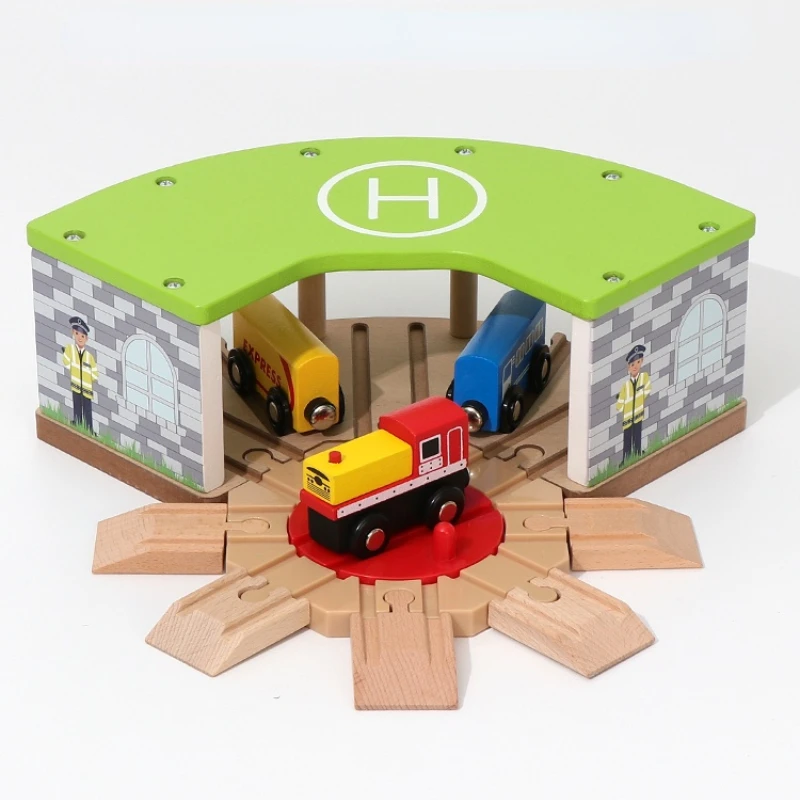 

Детский поезд трек деревянный поезд трек игрушечный автомобиль толчок инерционный автомобиль совместимый для бренда деревянный трек автомобиль Развивающие игрушки для детей