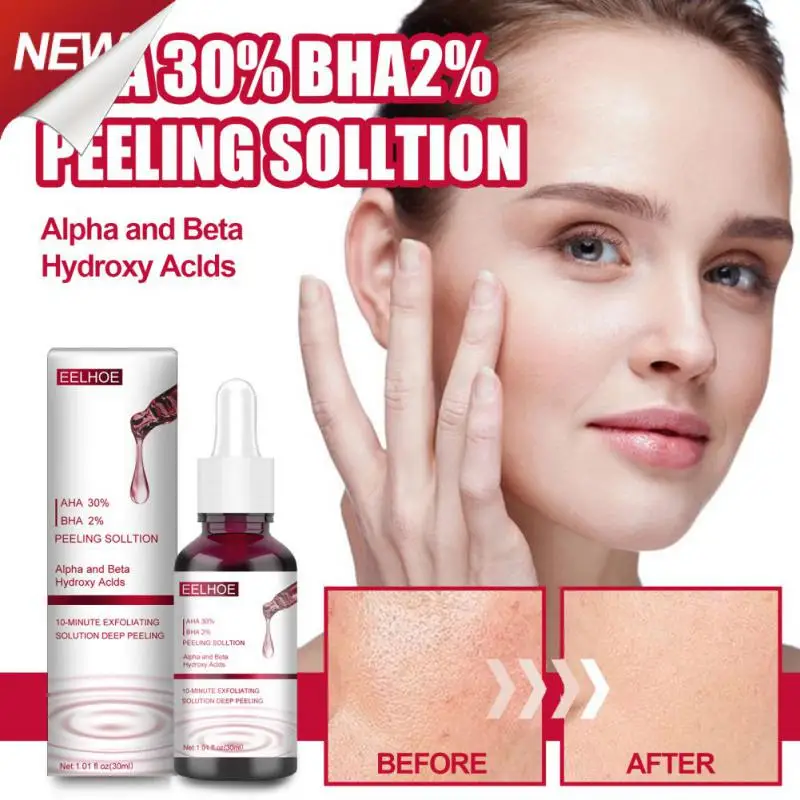 

Раствор для пилинга лица, омоложение кожи, глубокое Отшелушивание, Aha 30% фруктовые кислоты, Освежающая салициловая кислота, удаление шрамов от акне, Bha 2%