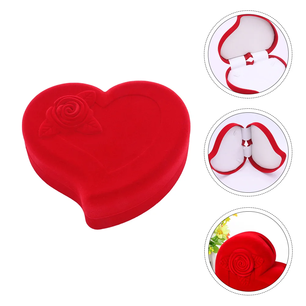 

1pc Heart Shape Wrapping Box Organizer Necklace Case Display Case