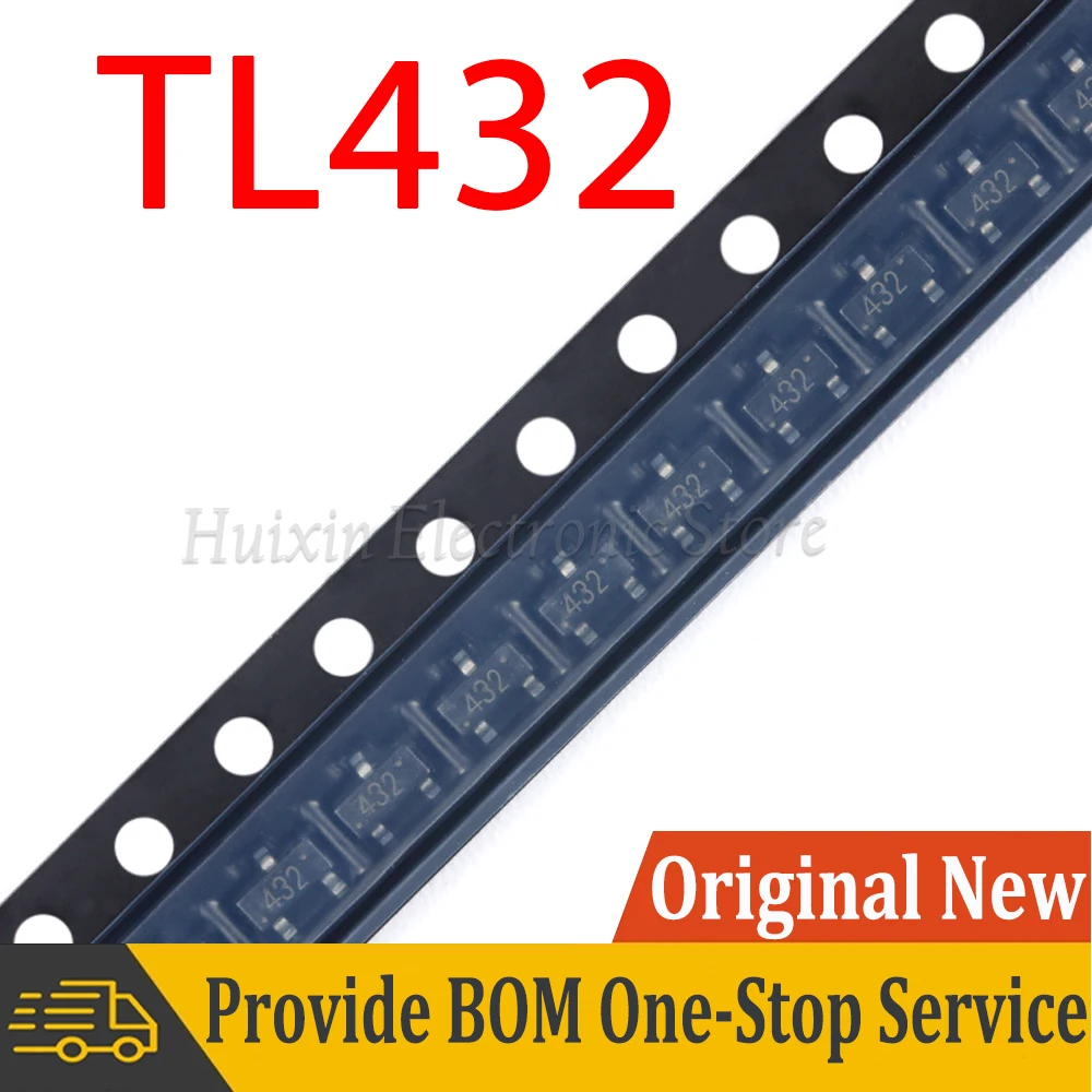 

10PCS TL432 0.5% SOT-23 Adjustable Precision Shunt Regulator SMD New and Original IC Chipset