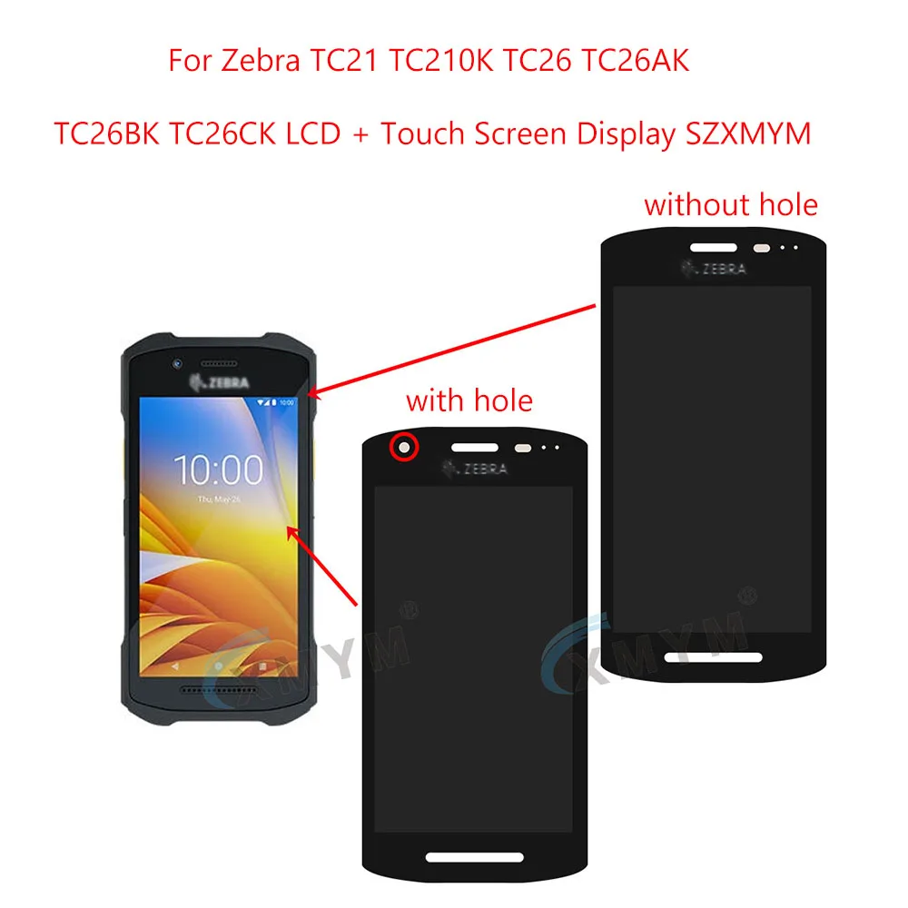 

For Zebra TC21 TC210K TC26 TC26AK TC26BK TC26CK LCD + Touch Screen Display SZXMYM