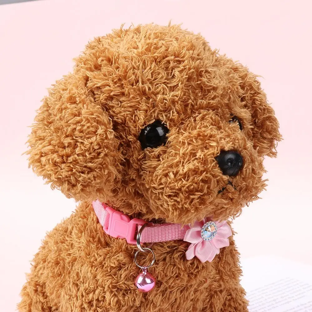 Ошейник для собак клетчатый бант разноцветный аксессуар домашних животных в