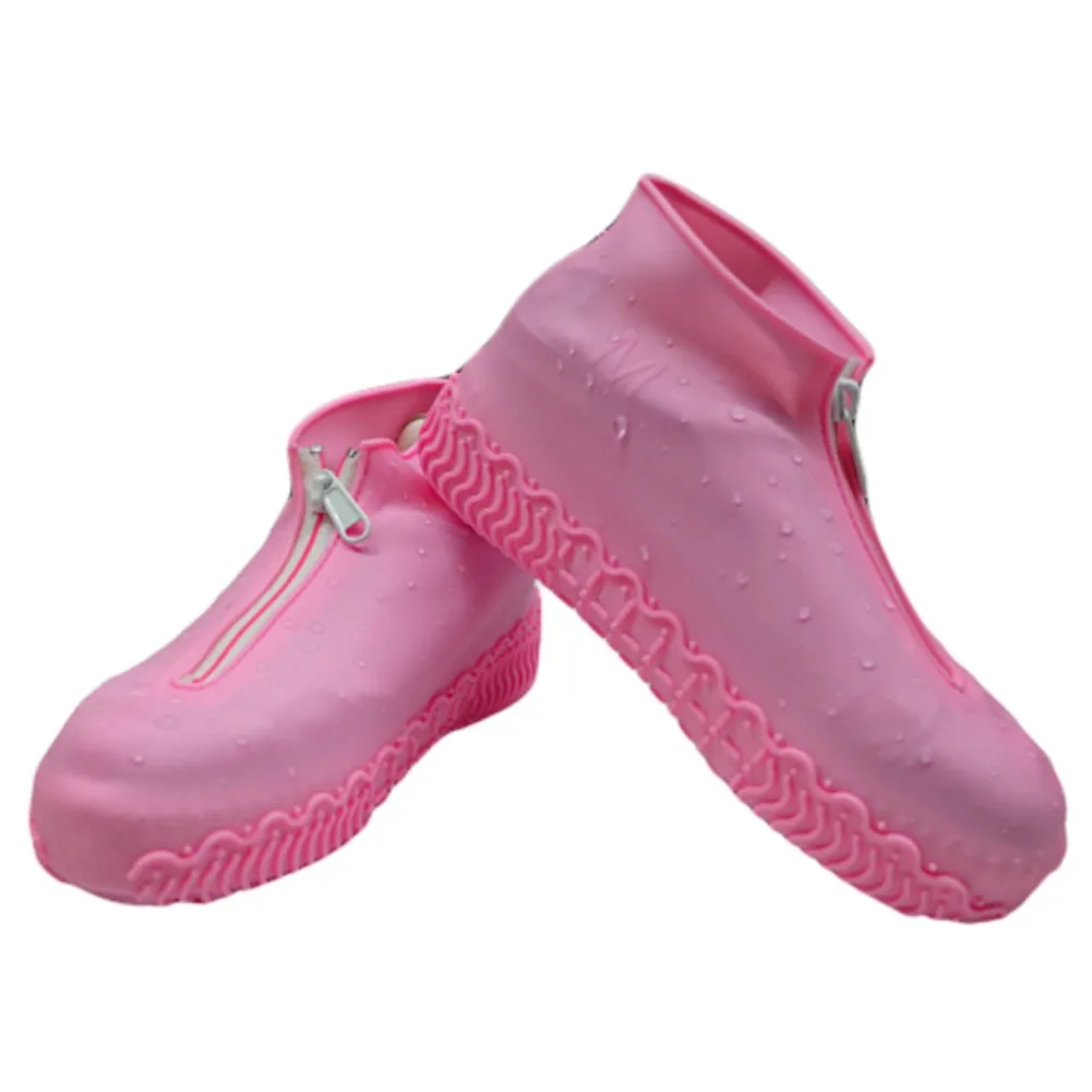 

Водонепроницаемый силиконовый чехол для обуви на молнии, защита от дождя и скольжения, многоразовый протектор для обуви, размер S M L XL