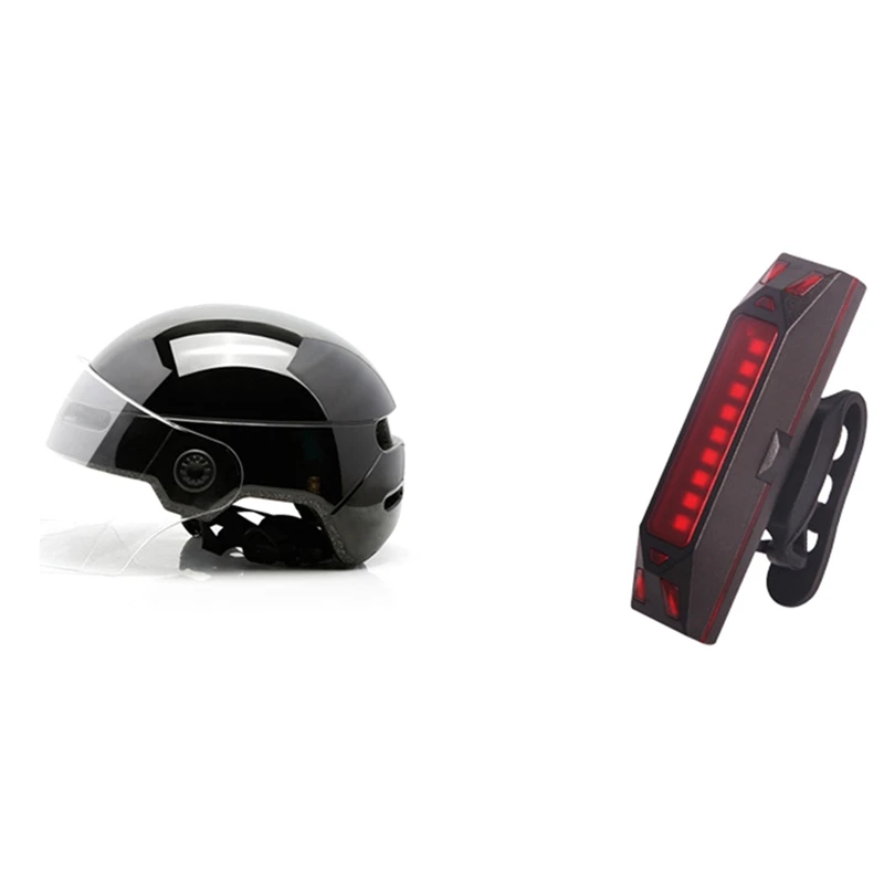 

Dropship-Cycling Helmet with Tail Light LED Road Electric Bike Helmet for Men/Women City Urban Bicycle Helmet with Light