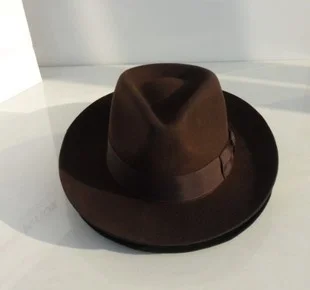 

Wool Fedora Hat Unisex Felt Fedoras Hats Adult Fashion Trilby Hats Popular Headwear Wool Fedora Trilby Hats Man's Cap B-8130