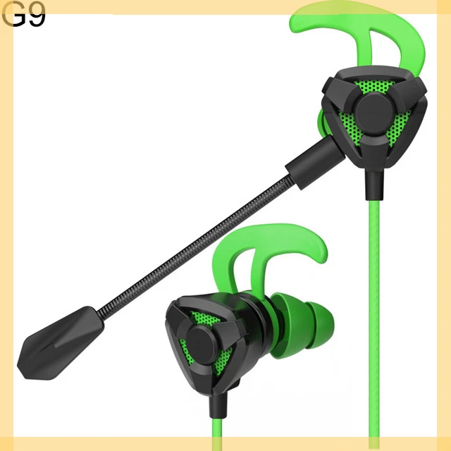 

Dynamic Noise Reduction In-Ear Wired Call Earphones Gaming Computer Earpiece With Dual Mic