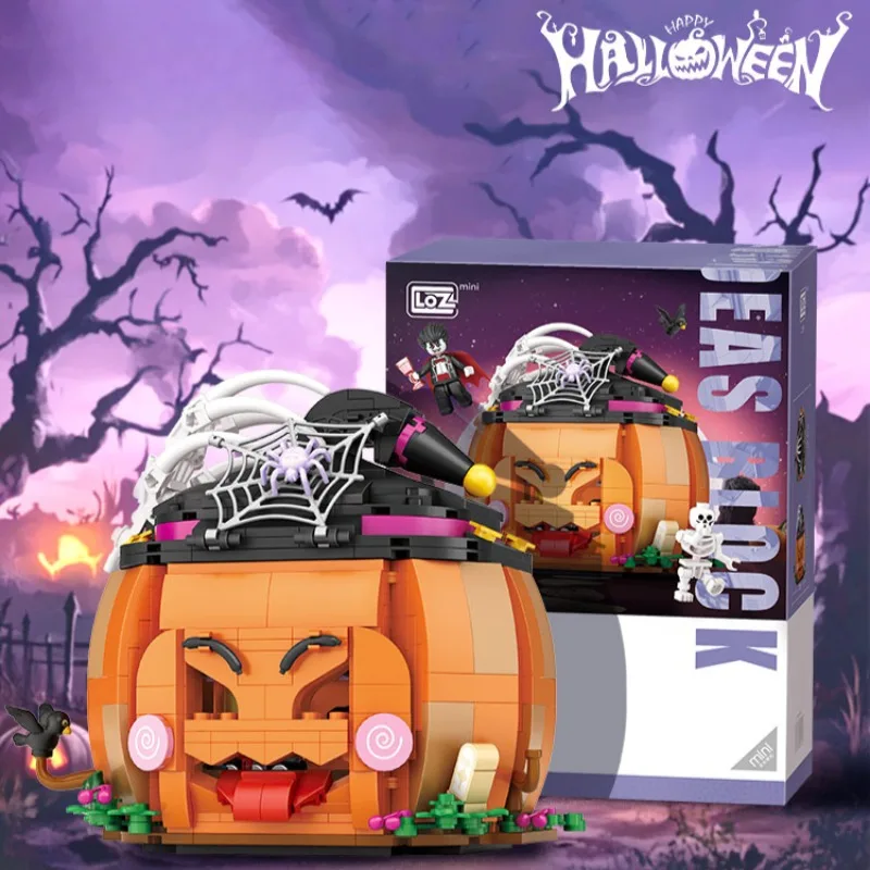 Конструктор Тыква в сборе для Хэллоуина игрушечный мини-дом с привидениями