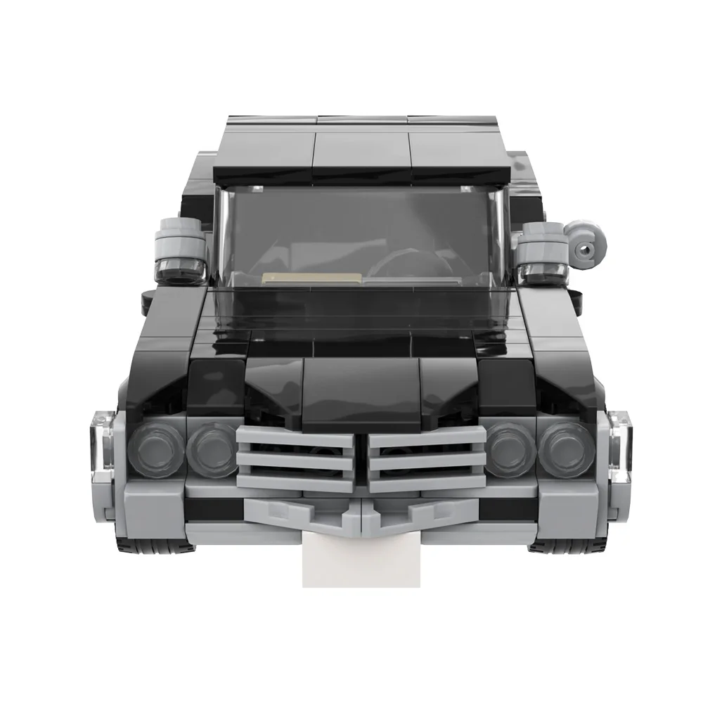 Фото MOC Сверхъестественное Impala, модель автомобиля, строительные блоки, фильм «Сверхъестественное», 1967, Chevroleted Impala, черный автомобиль, кирпичная игрушка, подарок для взрослых №4