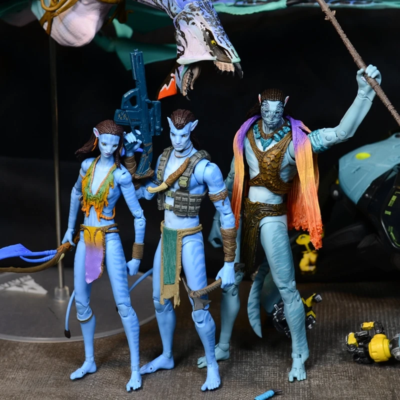 

Disney Avatar Movie Figures Mcfarlane Pvc Model Jake Sully Neytiri Colonel Miles Quaritch Banshee Action Figurines Statue Toys