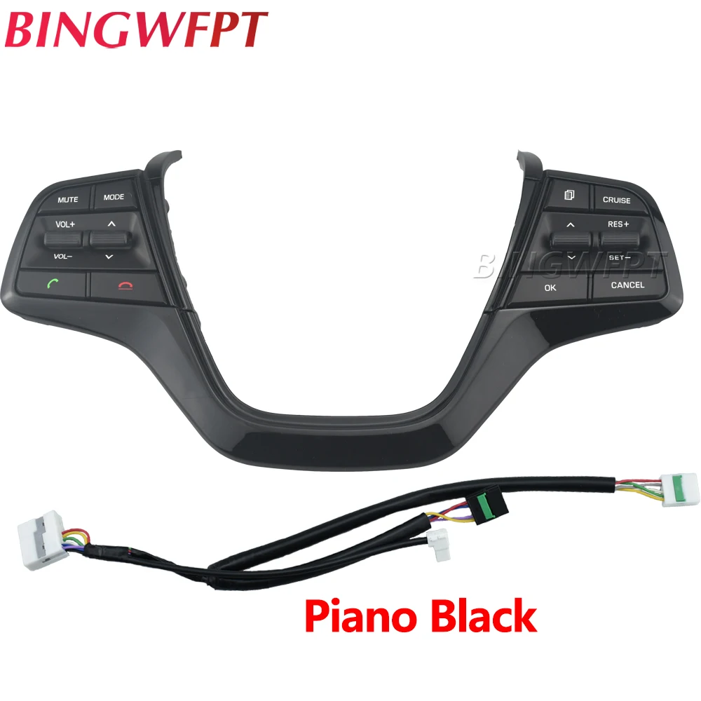 Для Hyundai Elantra 1.6L 2016-2019 кнопка рулевого колеса переключатель громкости звука круиз-пульт дистанционного управления громкой связь рулевого колеса приклад