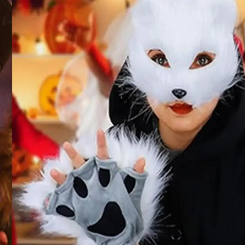 Аксессуар для костюма Хэллоуина с изображением животного хвоста кота