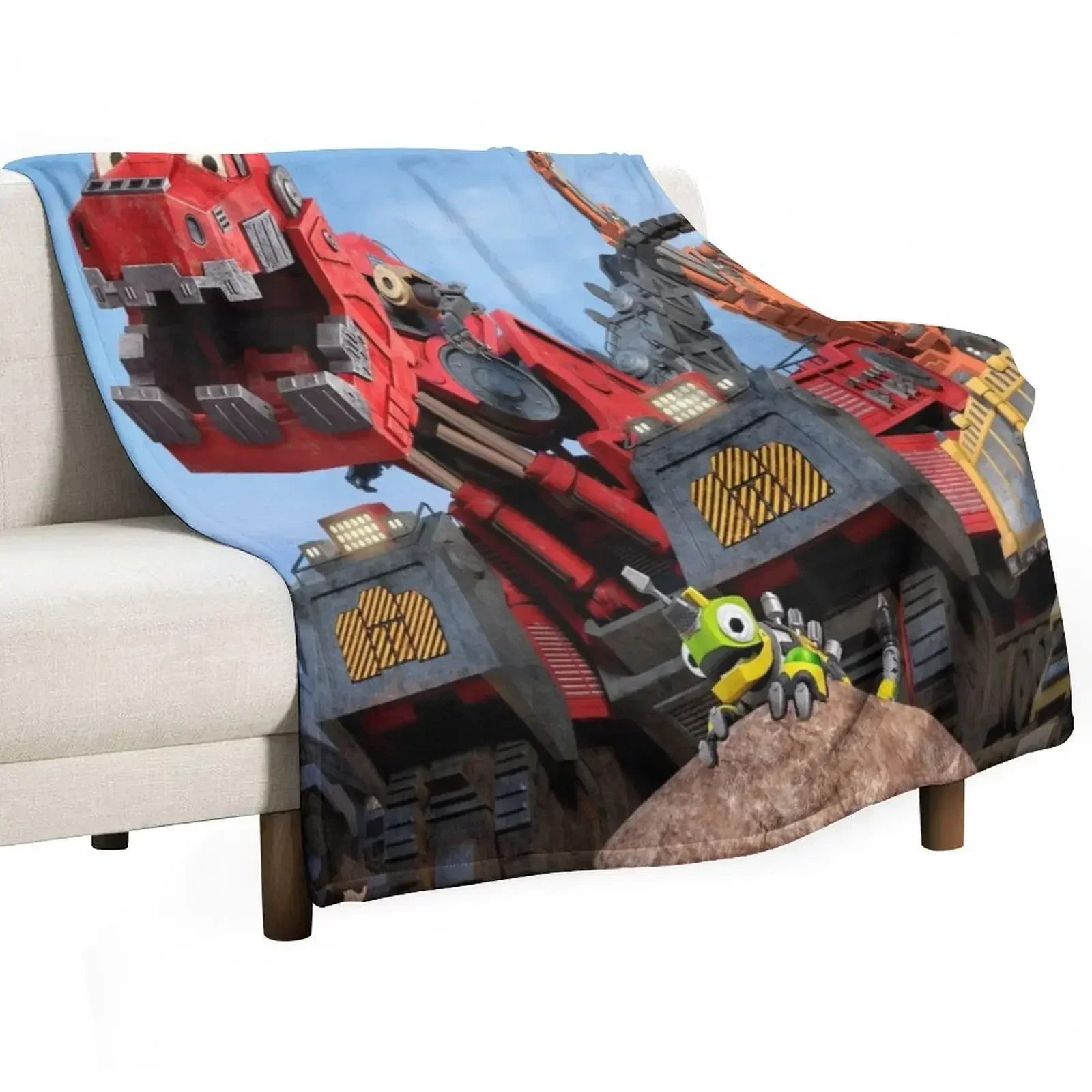 Одеяло с персонажами Dinotrux мягкие клетчатые одеяла на заказ
