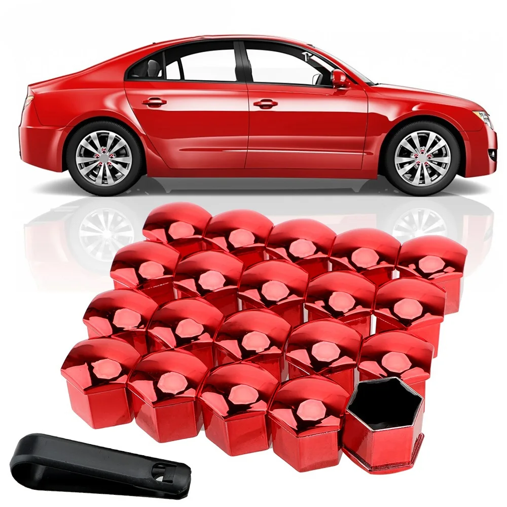 

20 Pieces 19mm Car Wheel Nut Caps Car Tyre Nut Bolt Auto Hub Screw Cover Anti-Rust Protection Covers Caps Car Styling