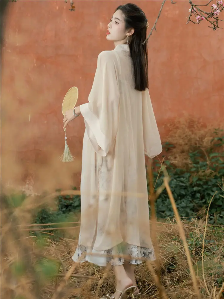 Китайское платье Элегантный элитный кардиган высокого качества