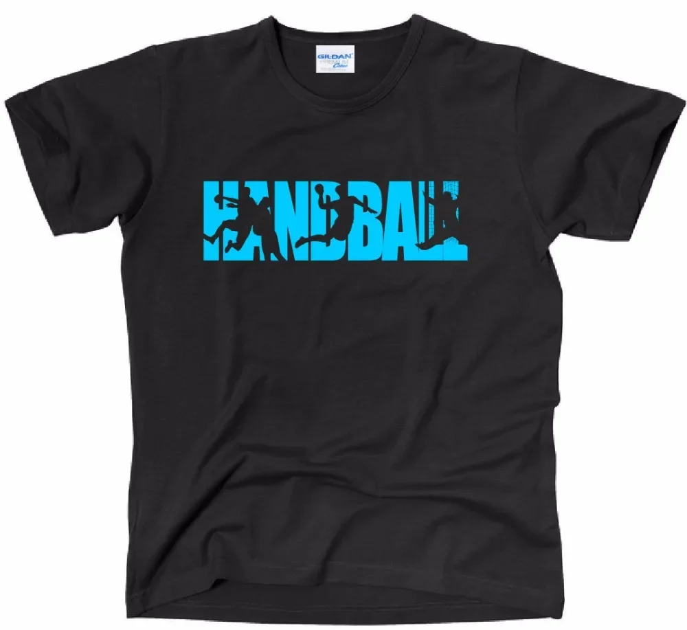 Летняя хлопковая одежда для фитнеса футболка с гандболом Tor Ball Schrift Sivi Want To Know на