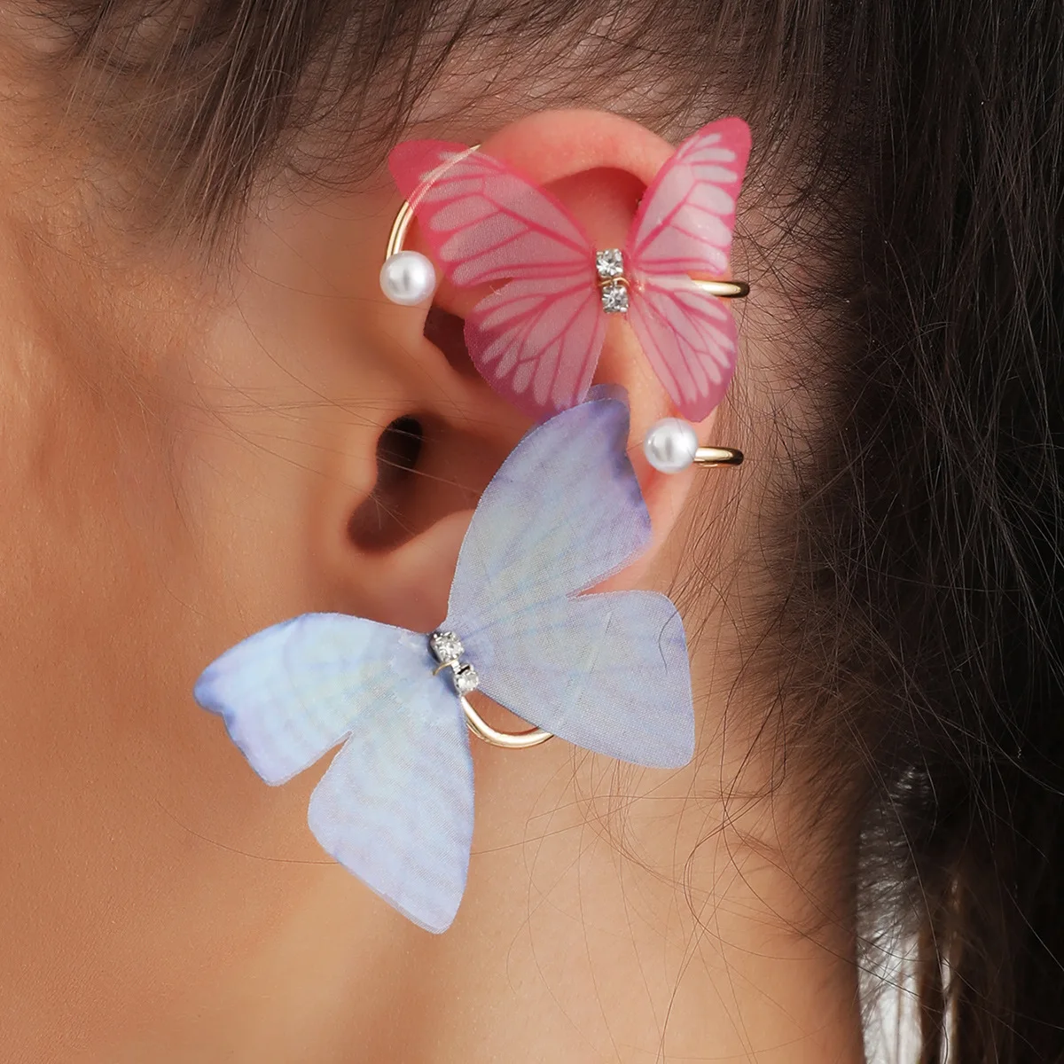 

1 Piece Butterfly Ear Cuff Crawler Earring for Women