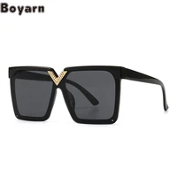 boyarn oculos uv400 shades popular modern sunglasses street photos ins online popular model square sung