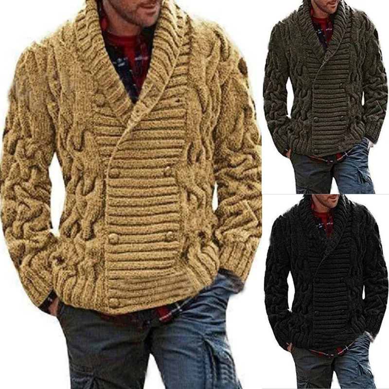 

Одежда 2021, кардиган, мужское зимнее вязаное пальто для мужчин, повседневный мужской свитер, осенний жакет, теплые свитера, Приталенный джемп...