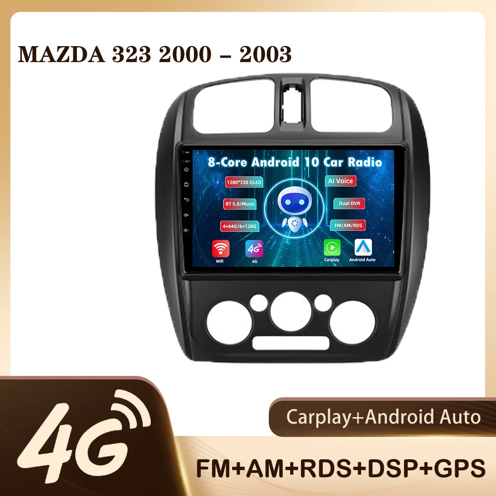 

Автомобильный радиоприемник JMANCE для Mazda 323 BJ 2000 - 2003 с голосовым ИИ мультимедийным видеоплеером и Навигатором GPS Android No 2din 2 din dvd