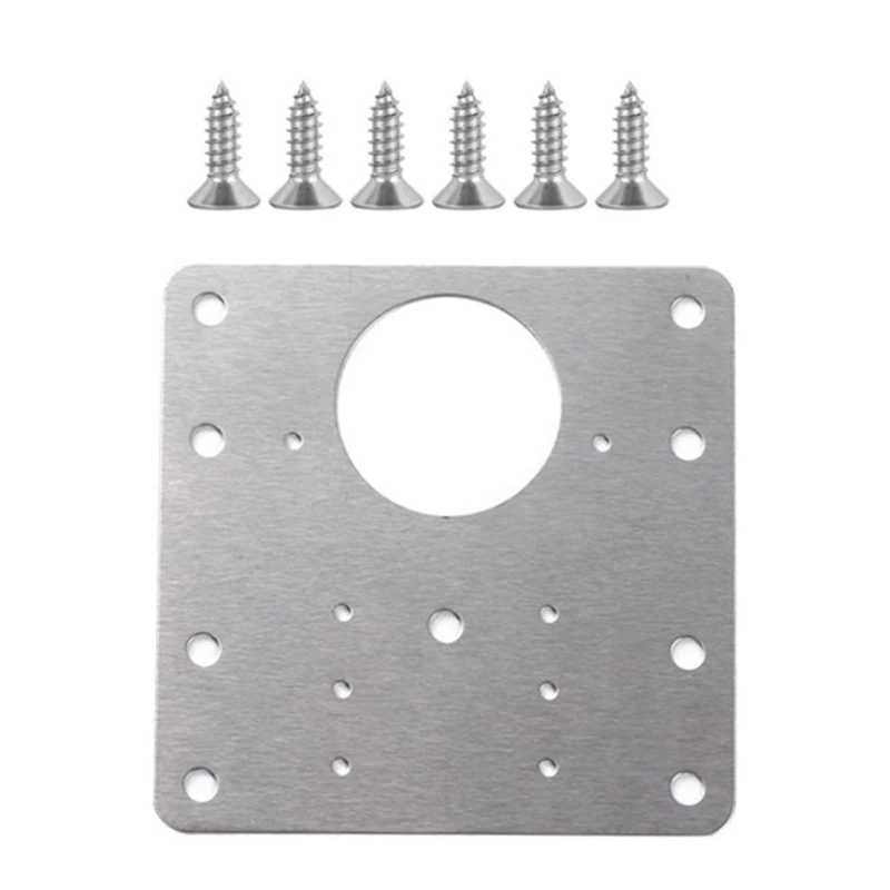 

1 Set Hinge Repair Plate Kit Cabinet Repair Bracket for Protecting Wooden Cabinet Cupboard Door Stainless Steel
